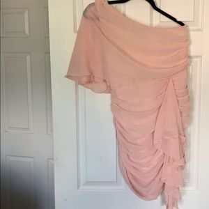 Blush Elegant Chiffon Dress.